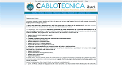 Desktop Screenshot of cablotecnicasurl.it